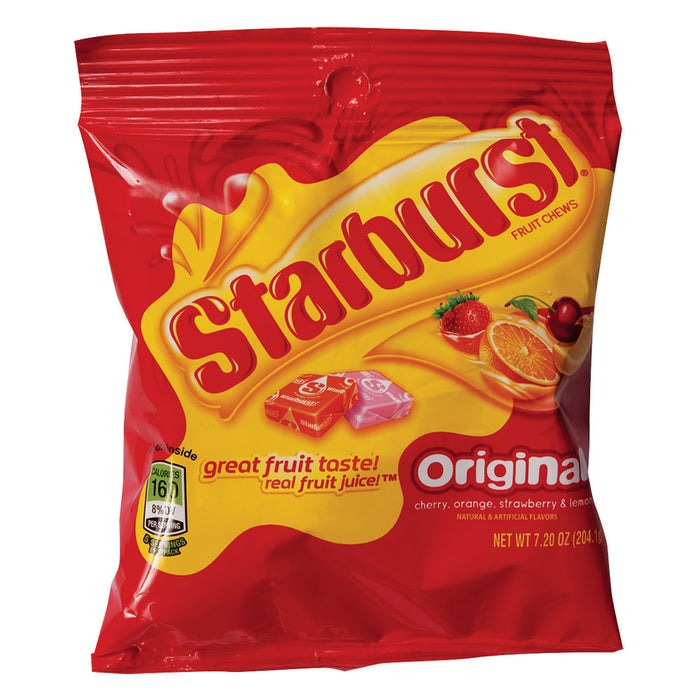 Starburst Original Fruit Chews Peg Bag - 12 Count