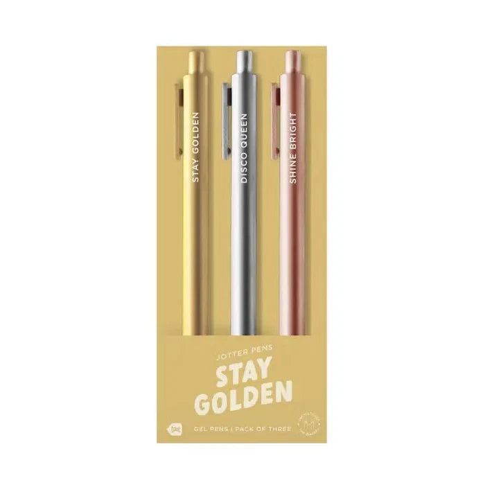 Stay Golden Jotter Set by Talking Out of Turn - Owl & Goose Gifts