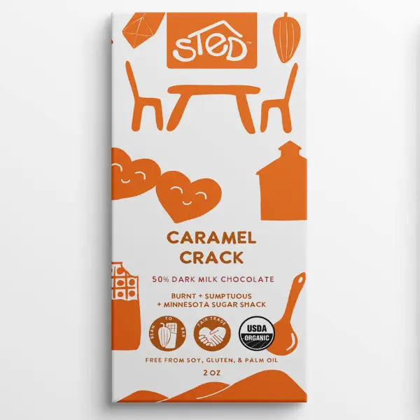 Large- Caramel Crack Dark Milk Chocolate