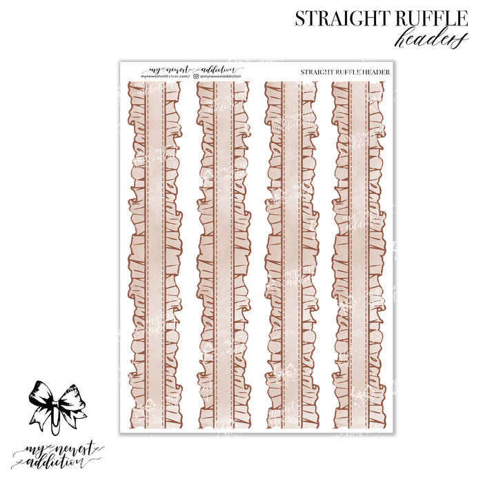Straight Ruffle | Headers
