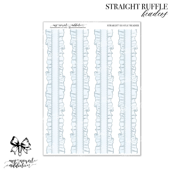 Straight Ruffle | Headers