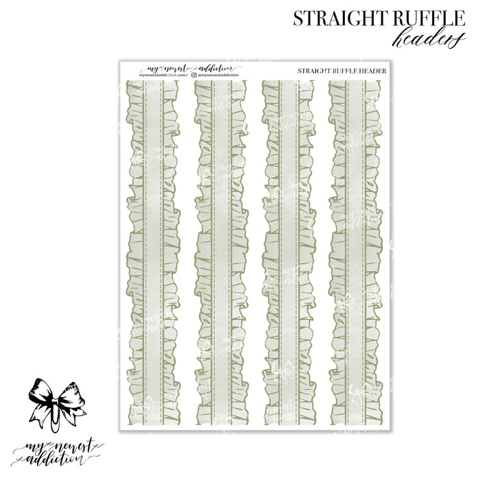 Straight Ruffle | Headers