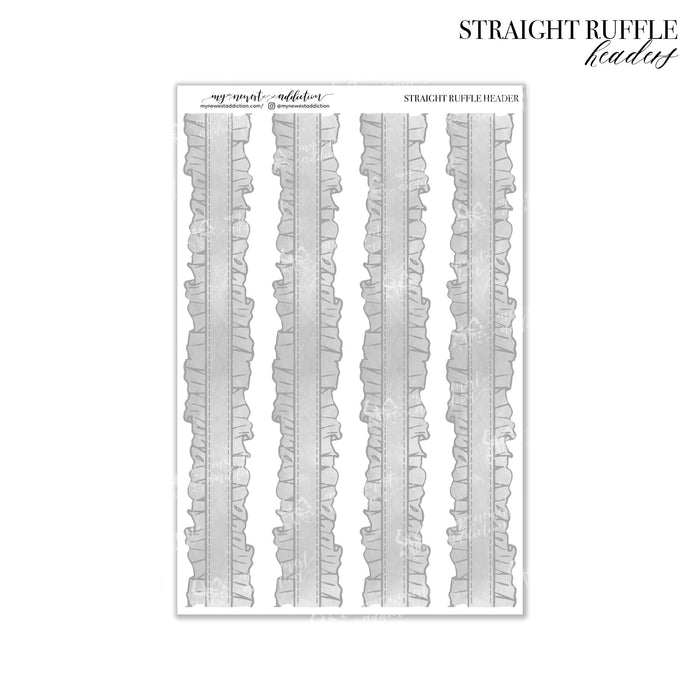 Straight Ruffle | Headers
