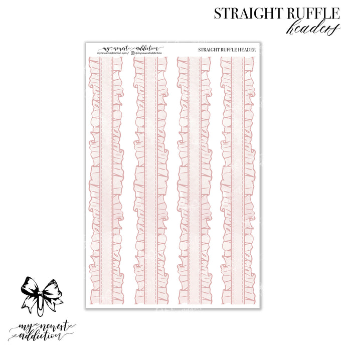 Straight Ruffle | Headers
