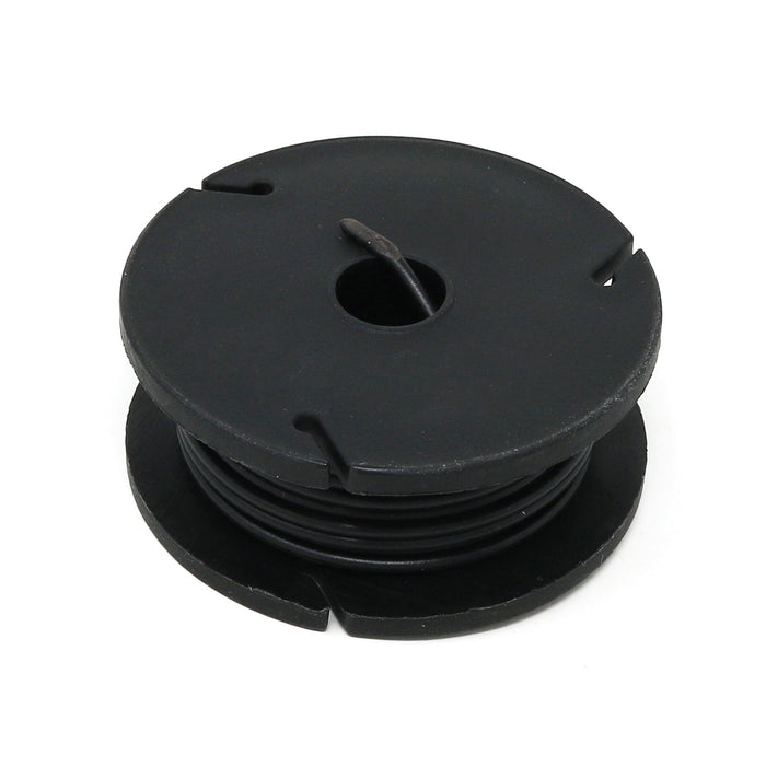 Stranded-Core Wire Spool - 25ft - 22AWG - Black by The Pi Hut - The Pi Hut