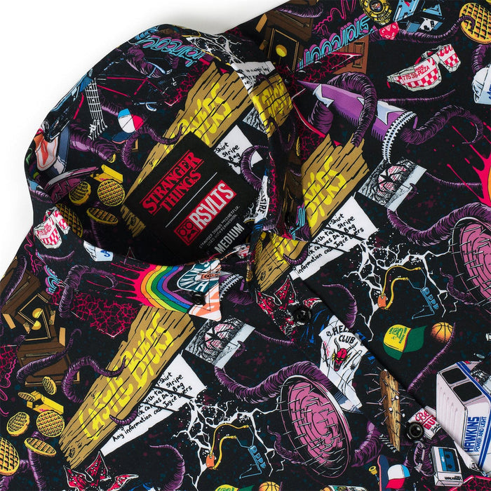 RSVLTS Stranger Things Short Sleeve Shirt Stranger Things "Dimensions Collide" – KUNUFLEX Short Sleeve Shirt Stranger Things "Dimensions Collide" – KUNUFLEX Short Sleeve Shirt