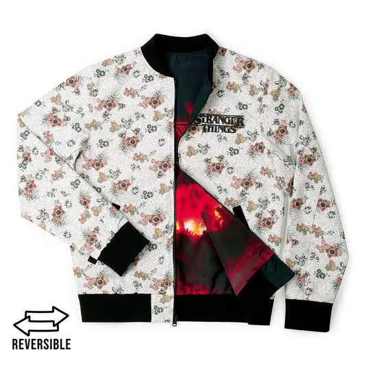 RSVLTS S Stranger Things Jacket Stranger Things "Mind Flayer Mayhem" – Reversible Bomber Jacket Stranger Things "Mind Flayer Mayhem" – Reversible Bomber Jacket