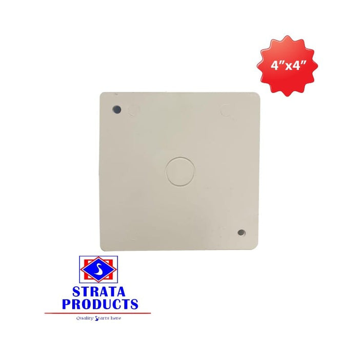 Strata 4 Inches x 4 Inches Switch Box Cover - AIJ3004-1 MEGA