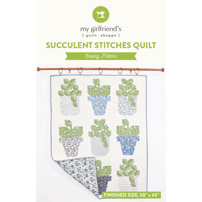 Succulent Stitches Quilt (Downloadable Sewing Pattern)