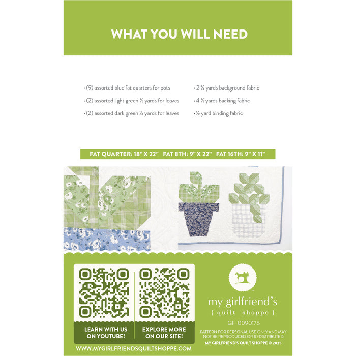 Succulent Stitches Quilt (Downloadable Sewing Pattern)