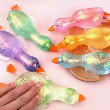 Sugar Gel Squishy 6 Inch Water Duck Maltose Filled Sensory Toy - Assorted