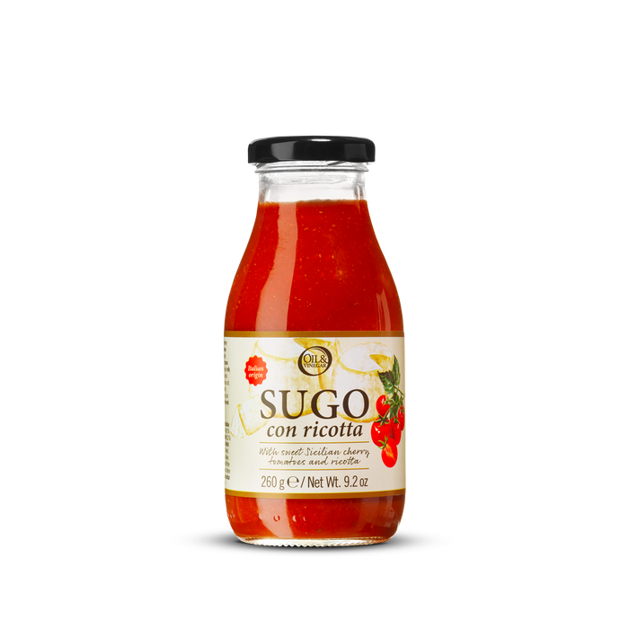 Bottle of Sugo con ricotta.
