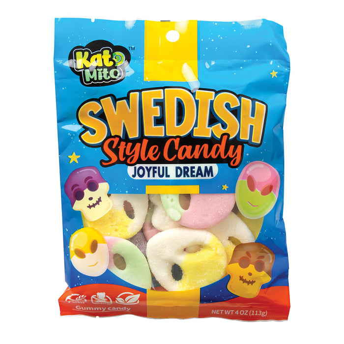 Swedish Style Joyful Dream Gummy Candy Peg Bag - 12 Count