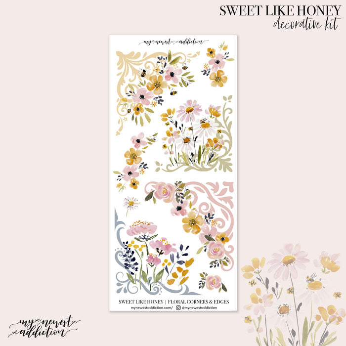 Floral Corners and Edges / Premium Matte