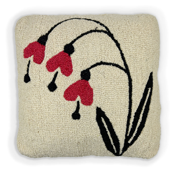 Sweetheart Bloom Hooked Pillow