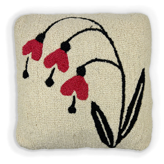 Sweetheart Bloom Hooked Pillow