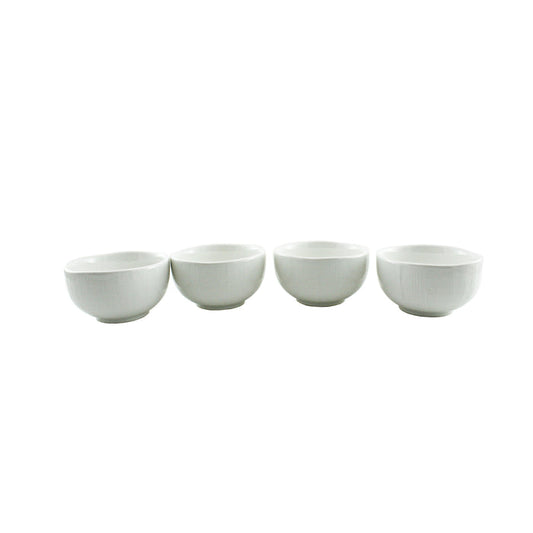Symphony Ripple Dipping Bowl Set Of 4 - White