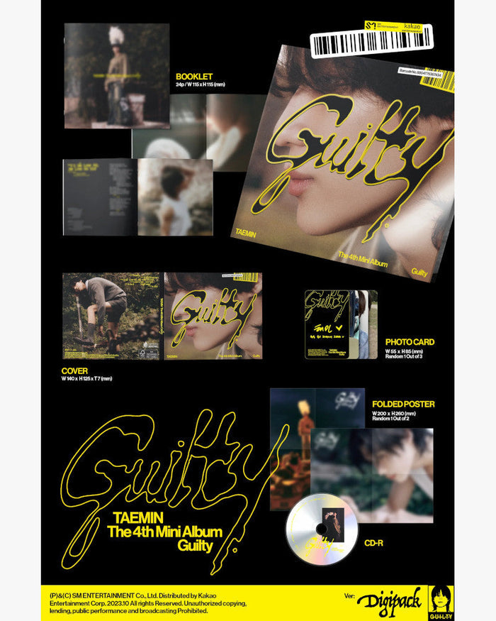 TAEMIN (SHINee) - 4TH MINI ALBUM [Guilty] (Digipack Ver.)