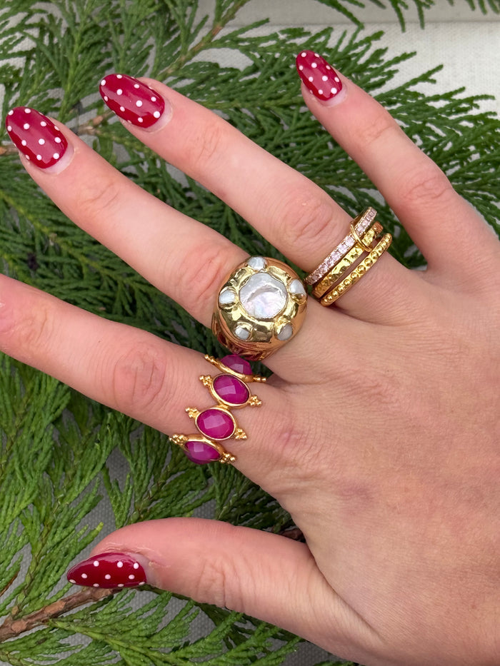 Tara Ring in Pink