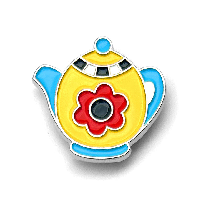 Teapot Enamel Art Pin