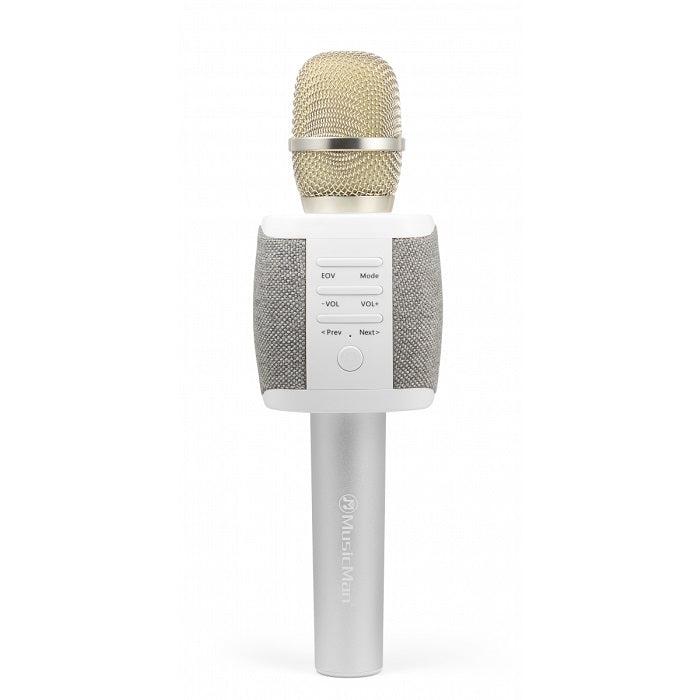 Euronics Ireland Technaxx MusicMan Karaoke Fabric Microphone - Grey - BT-X44 Audio
