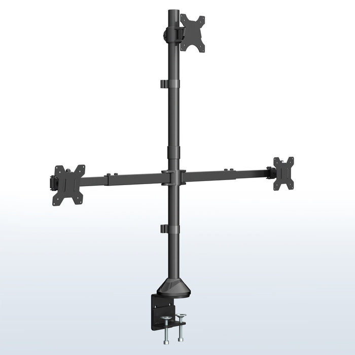Telescoping Extra Tall Triple Ultrawide Monitor Desk Mount