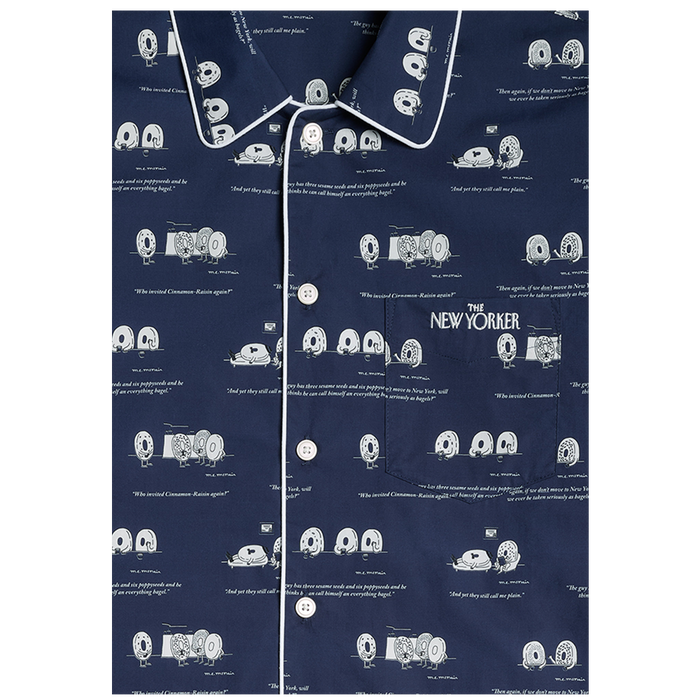 The Dozin’ Bagels Pajamas by Sleepy Jones, Men’s Fit Detail