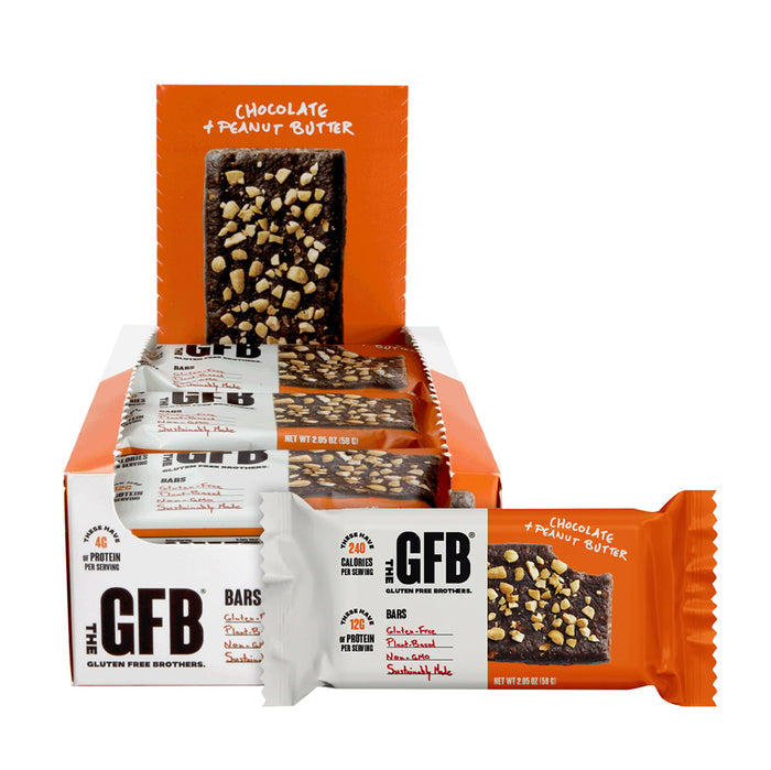 The GFB Chocolate Peanut Butter Gluten Free Bars - 12 Count