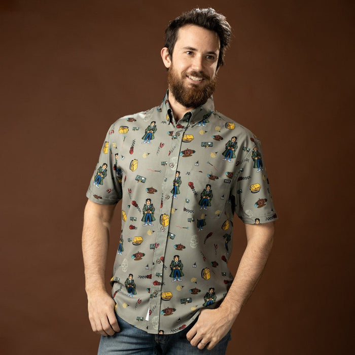 RSVLTS The Goonies The Goonies "Data’s Great Inventions" – KUNUFLEX Short Sleeve Shirt