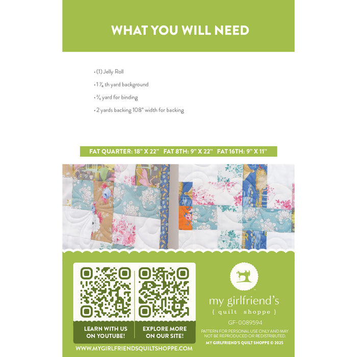 The Jelly Weave Quilt (Downloadable Sewing Pattern)