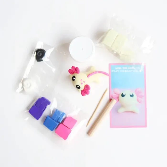 The Make Station DIY Polymer Clay Kit: Axel the Axolotl