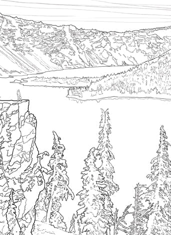 The National Parks Postcard Coloring Book