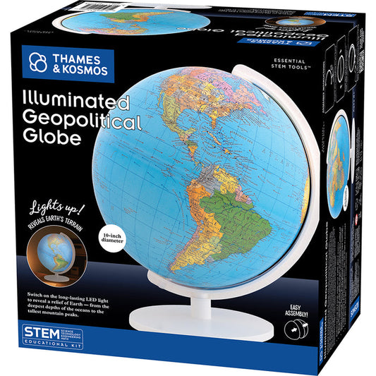 The Thames & Kosmos Illuminated Geopolitical Globe Globes Thames & Kosmos