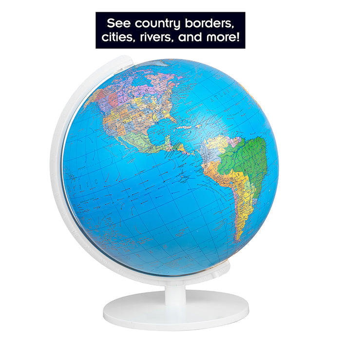 The Thames & Kosmos Illuminated Geopolitical Globe Globes Thames & Kosmos