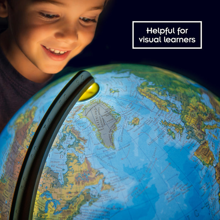 The Thames & Kosmos Illuminated Geopolitical Globe Globes Thames & Kosmos