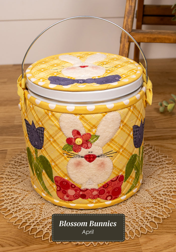 The Whole Country Caboodle Blossom Bunnies Cozy Kit - Machine Embroidery
