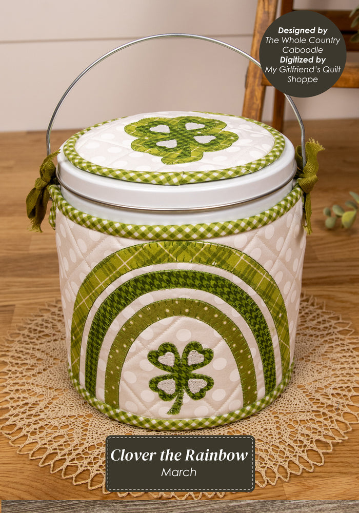 The Whole Country Caboodle Clover the Rainbow Cozy Kit - Machine Embroidery