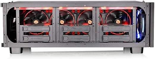 Thermaltake Core P100 Extended Water Cooling Fully Modular/Dismantle Stackable Tt LCS Certified Pedestal CA-1F1-00D1NN-00, Black