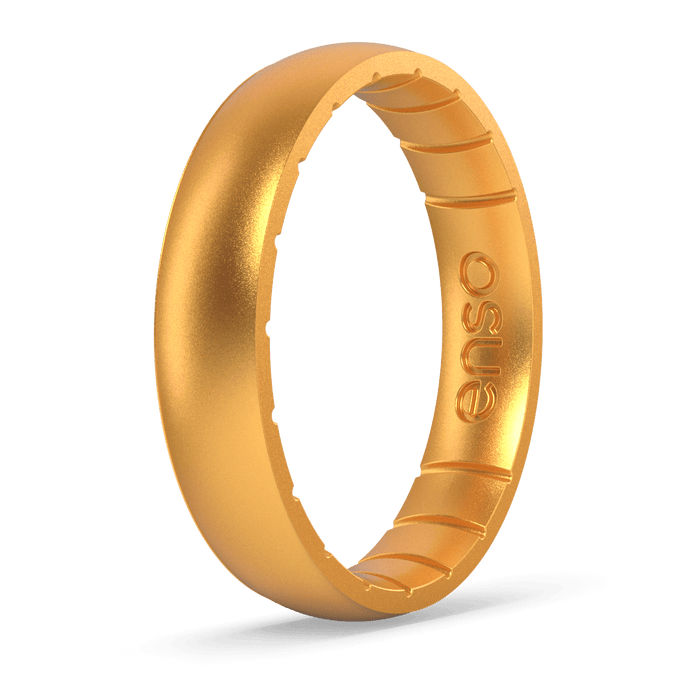 Elements Classic Thin Silicone Ring - Gold