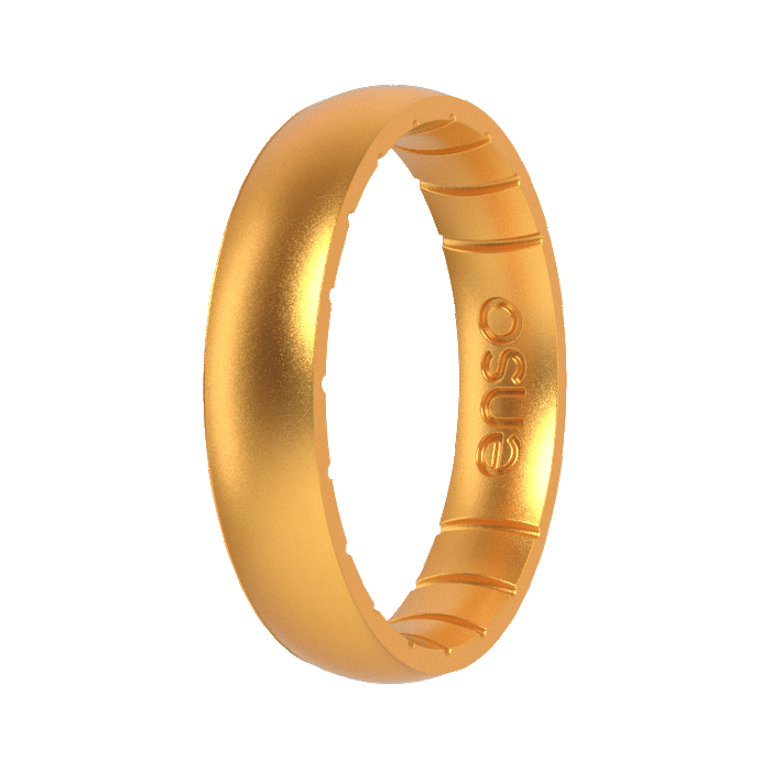 Elements Classic Thin Silicone Ring - Gold