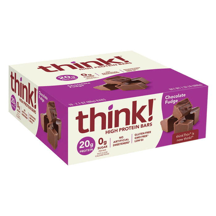Think! Chocolate Fudge Protein Bar - 10 Count 2.1 OZ