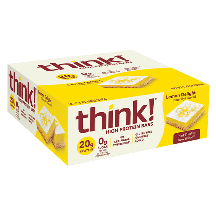 Think! Lemon Delight Protein Bar - 10 Count 2.1 OZ