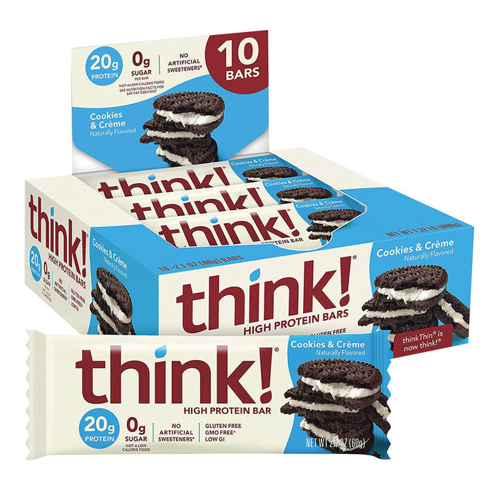 Think Thin Cookies and Cream Protein Bar - 10 Count - 2.1 OZ