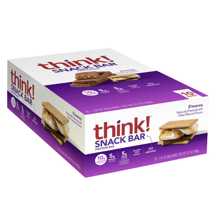 Think Thin S'mores Protein Bar - 10 Count 1.41 OZ