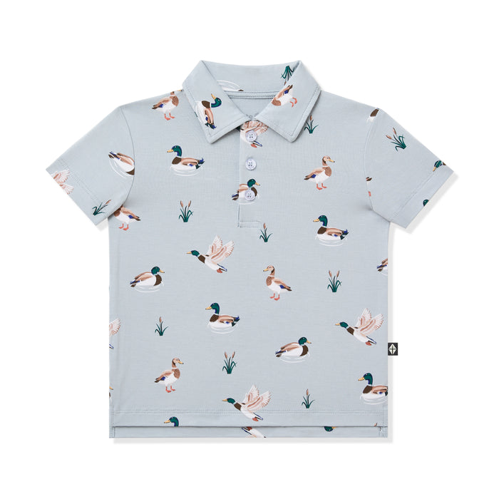 Product photo of the Toddler Short Sleeve Polo in Mallard Duck