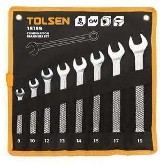 Tolsen Combination Spanners Set x 8pc