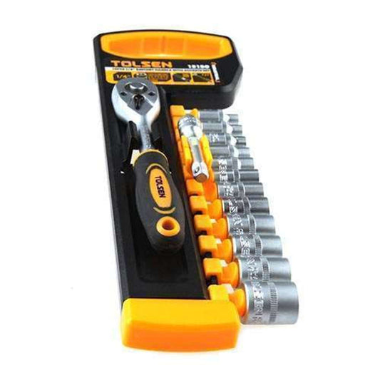 Tolsen Socket Set 14pk 1/4" DR (4.5-14mm) Industrial