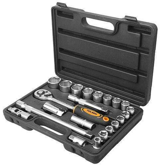 Tolsen Socket Set 22pc 1/2" DR Industrial