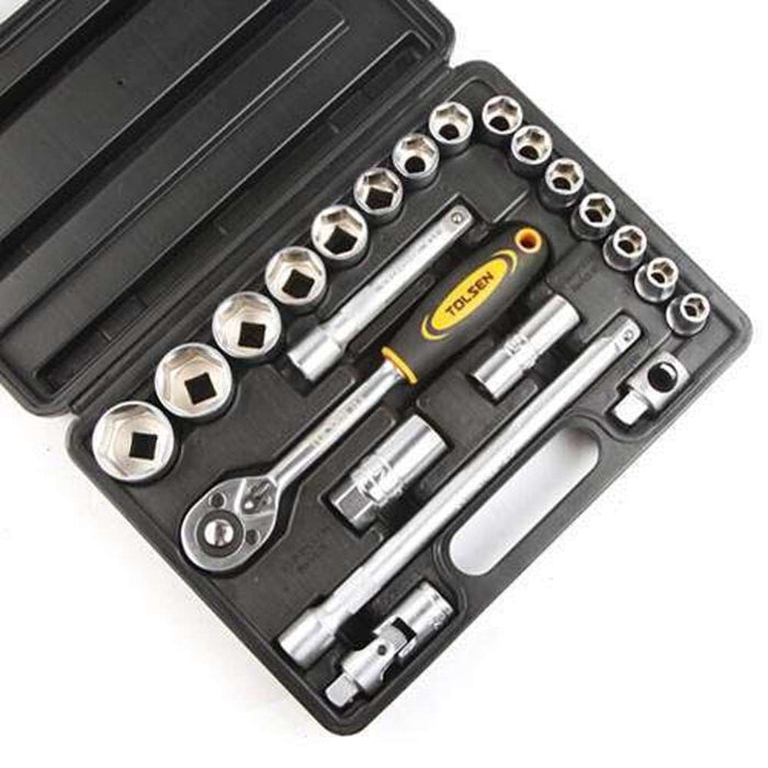 Tolsen Socket Set 22pc 1/2" DR Industrial