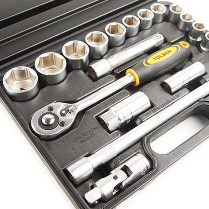 Tolsen Socket Set 22pc 1/2" DR Industrial